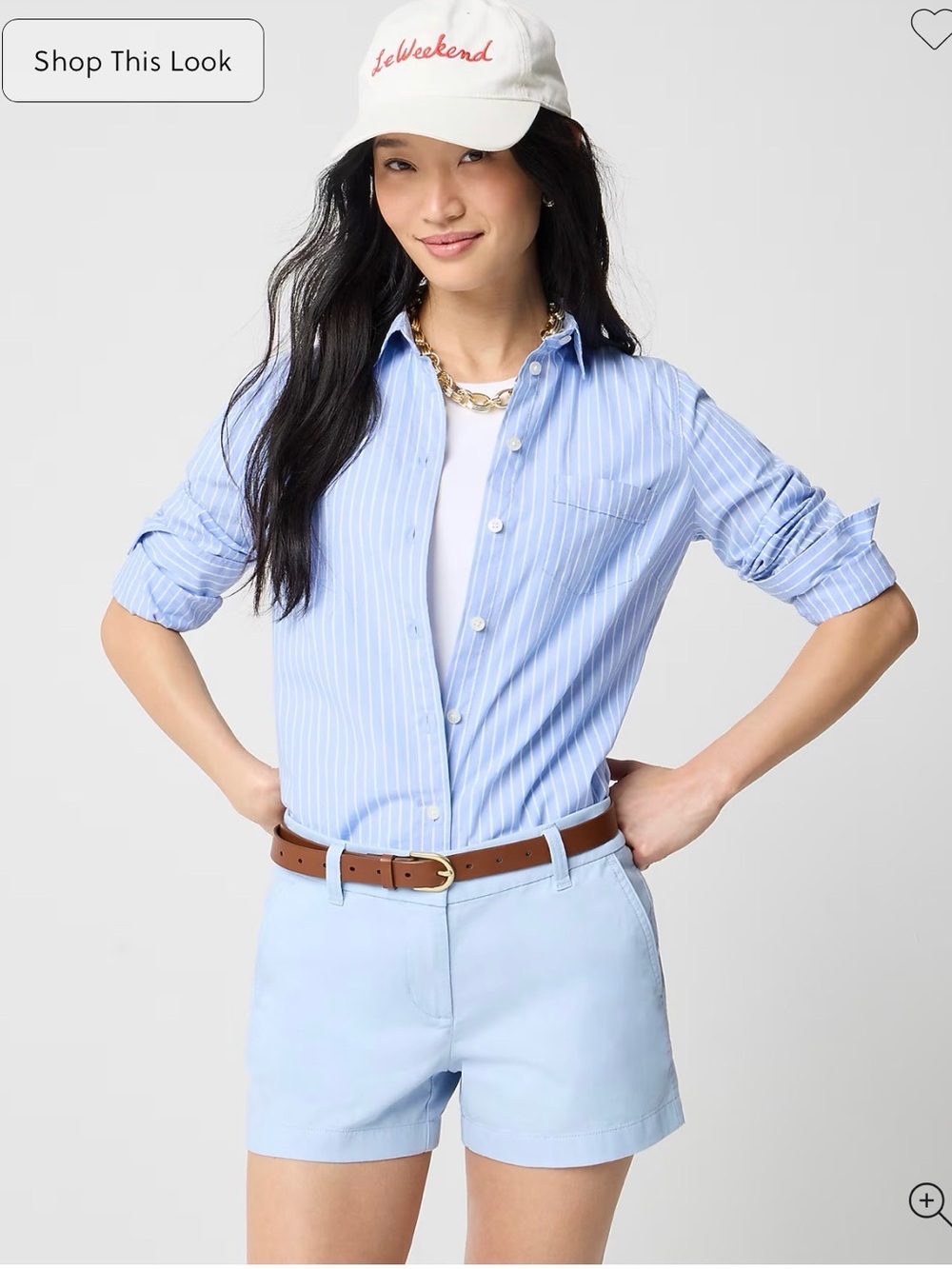 New J. Crew Classic Chino Shorts 2 small Blue tags
